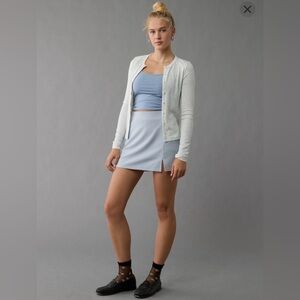 American Eagle Outfitters Light Blue Skort with Slit Size Large